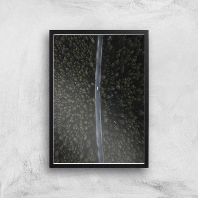 Forest Short Cut Giclee Art Print - A3 - Black Frame on Productcaster.