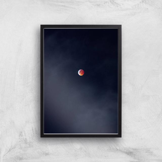 Blood Moon Giclee Art Print - A3 - Black Frame on Productcaster.