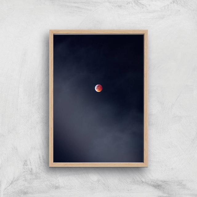 Blood Moon Giclee Art Print - A2 - Wooden Frame on Productcaster.