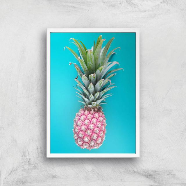 Pineapple Giclee Art Print - A3 - White Frame on Productcaster.