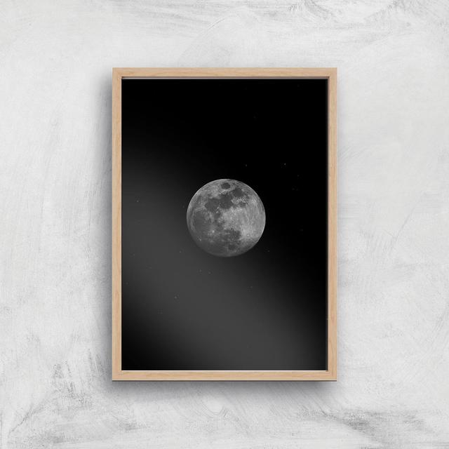 Moon Light Giclee Art Print - A3 - Wooden Frame on Productcaster.