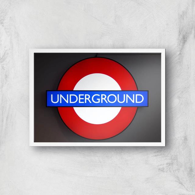 Underground Giclee Art Print - A2 - White Frame on Productcaster.