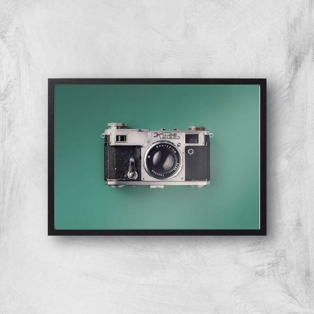 Vintage Camera Giclee Art Print - A3 - Black Frame on Productcaster.