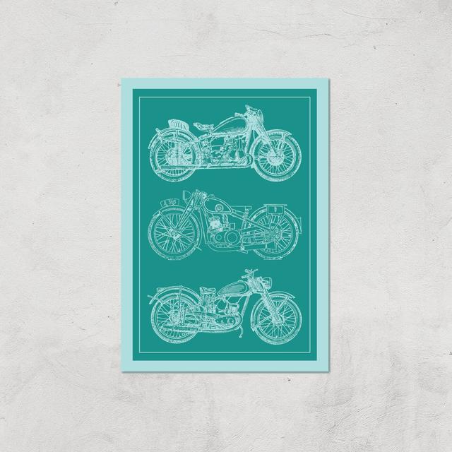 Motorbike Diagram Giclee Art Print - A2 - Print Only on Productcaster.