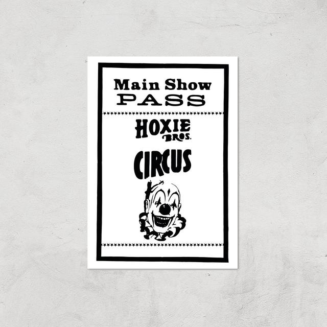 Main Show Pass Hoxie Circus Giclee Art Print - A2 - Print Only on Productcaster.