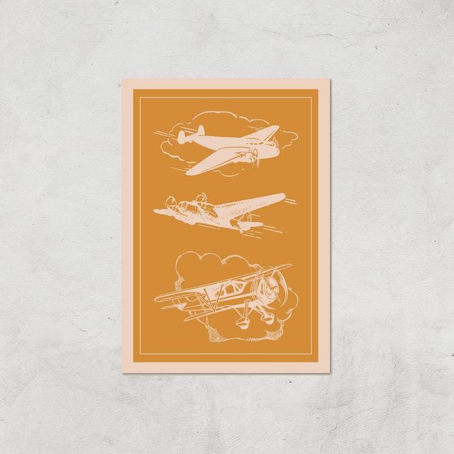 Aeroplane Diagram Giclee Art Print - A4 - Print Only on Productcaster.