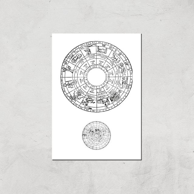 Astrological Dial Giclee Art Print - A2 - Print Only on Productcaster.