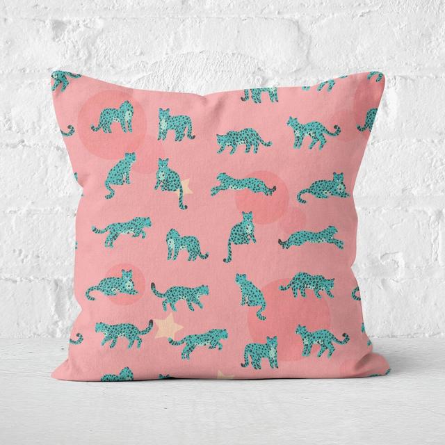 Cosmic Leopard Square Cushion - 40x40cm - Soft Touch on Productcaster.