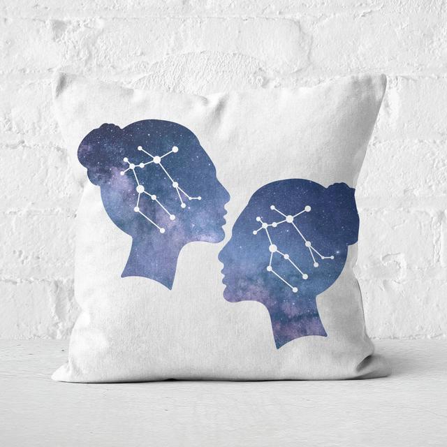 Cosmic Gemini Square Cushion - 60x60cm - Soft Touch on Productcaster.