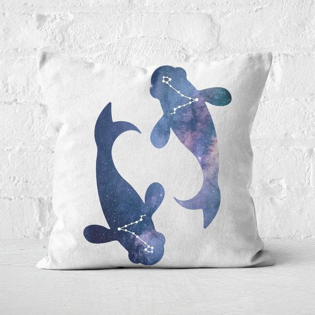 Cosmic Pisces Square Cushion - 60x60cm - Soft Touch on Productcaster.