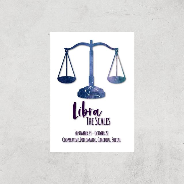 Libra The Scales Giclée Art Print - A2 - Print Only on Productcaster.