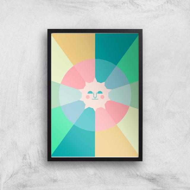 Colours Of The Day Giclée Art Print - A3 - Black Frame on Productcaster.