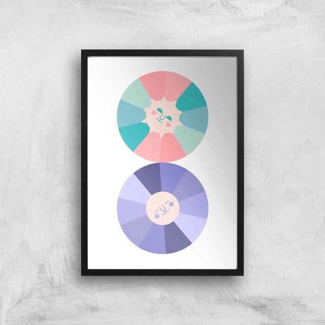 When The Sun And Moon Collide Giclée Art Print - A3 - Black Frame on Productcaster.