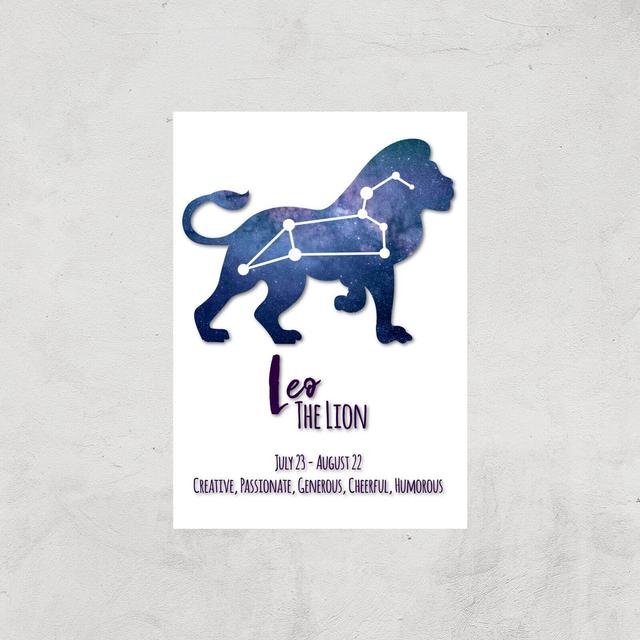 Leo The Lion Giclée Art Print - A3 - Print Only on Productcaster.