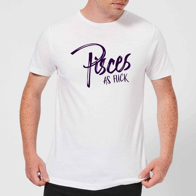 Pisces As Fuck Men's T-Shirt - White - XL - White on Productcaster.