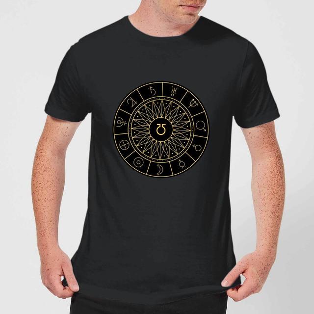 Decorative Planet Symbols Men's T-Shirt - Black - XS - Black on Productcaster.