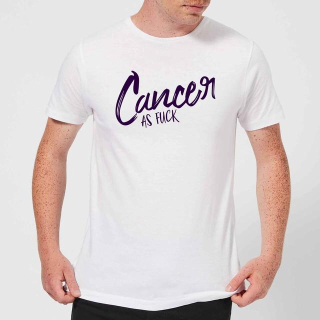 Cancer As Fuck Men's T-Shirt - White - XL - White on Productcaster.