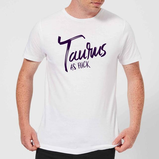 Taurus As Fuck Men's T-Shirt - White - XL - Weiß on Productcaster.