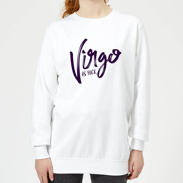 Virgo As Fuck Women's Sweatshirt - White - S - Weiß on Productcaster.