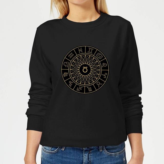 Decorative Horoscope Symbols Women's Sweatshirt - Black - XL - Schwarz on Productcaster.