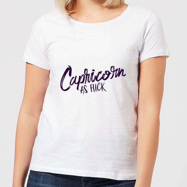 Capricorn As Fuck Women's T-Shirt - White - XL - Weiß on Productcaster.