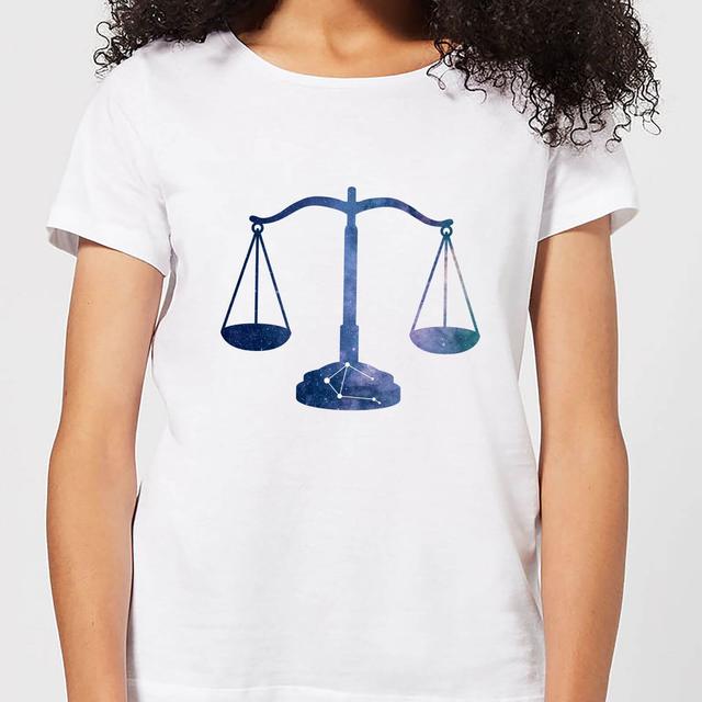 Libra Women's T-Shirt - White - M - Weiß on Productcaster.