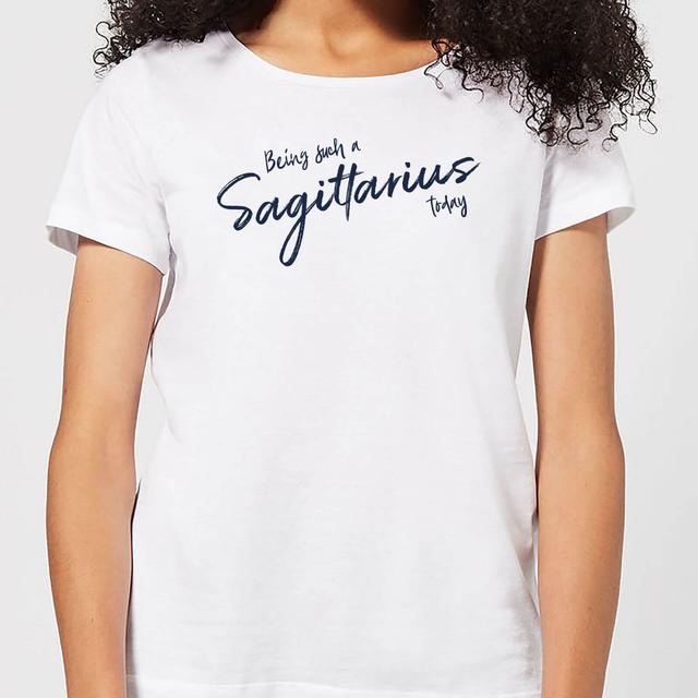 Being Such A Sagittarius Today Women's T-Shirt - White - S - Weiß on Productcaster.