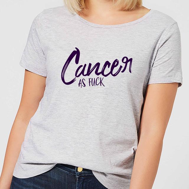 Cancer As Fuck Women's T-Shirt - Grey - XXL - Grau on Productcaster.