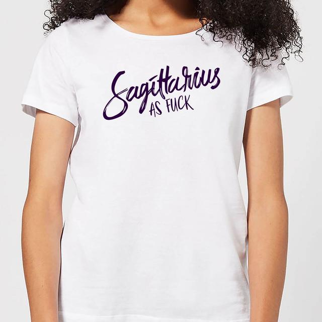 Sagittarius As Fuck Women's T-Shirt - White - XL - Weiß on Productcaster.