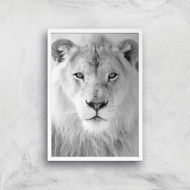 King Giclee Art Print - A3 - White Frame on Productcaster.