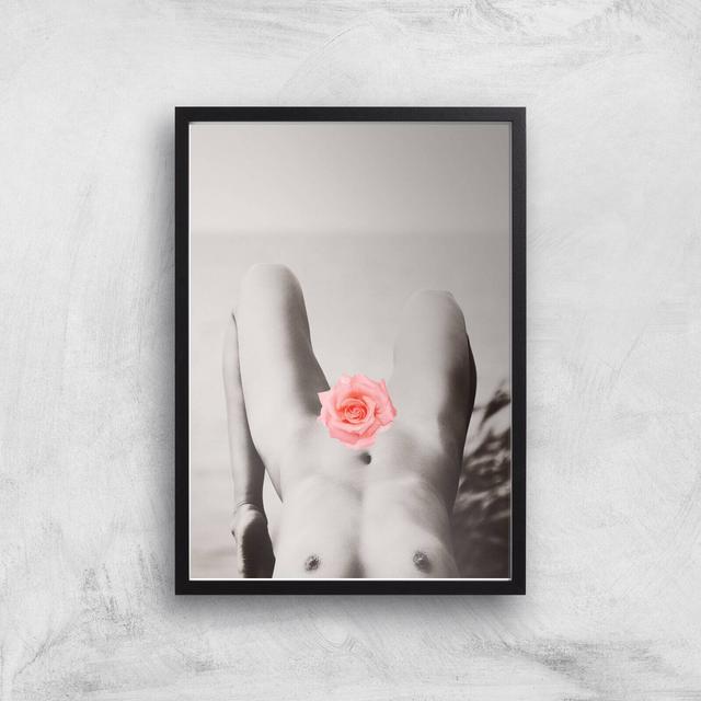 Rose Tinted Giclee Art Print - A3 - Black Frame on Productcaster.