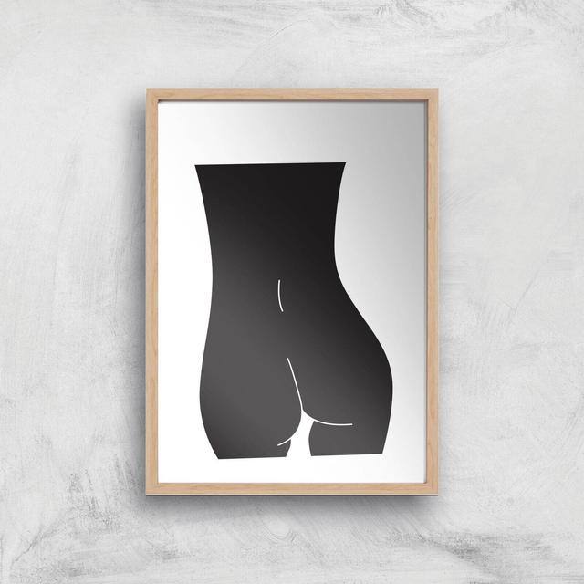 Dark Derriere Giclee Art Print - A2 - Wooden Frame on Productcaster.