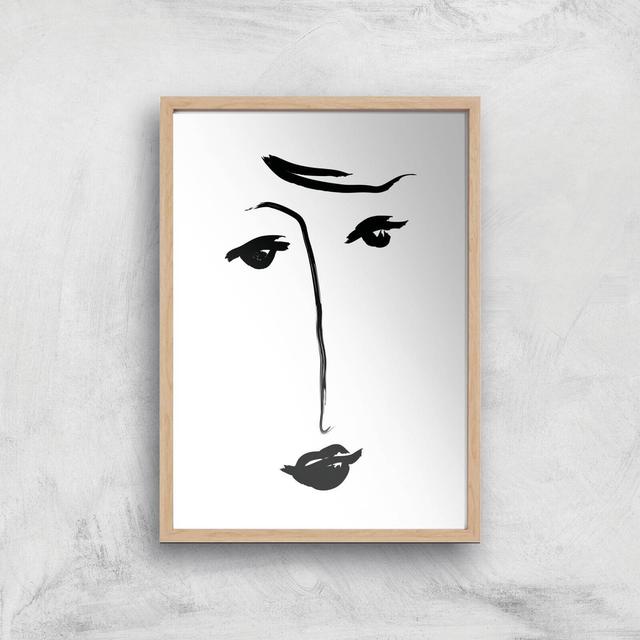 Why The Long Face Giclee Art Print - A3 - Wooden Frame on Productcaster.