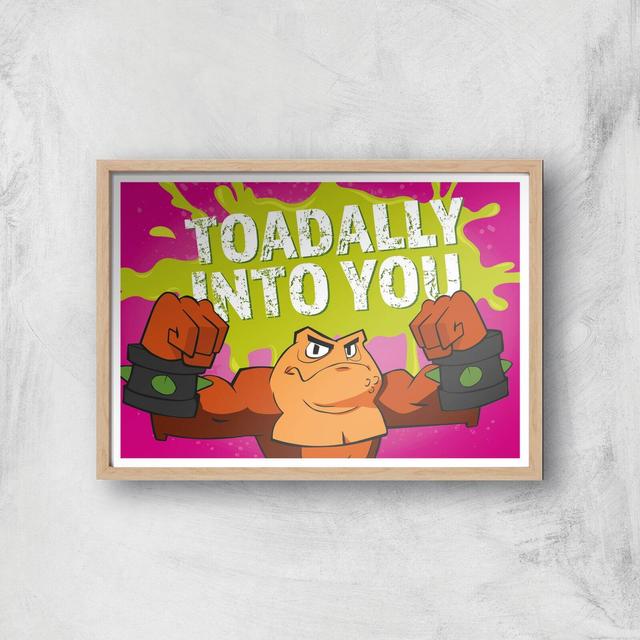 Battletoads Toadally Into You Art Print Giclee Art Print - A4 - Wooden Frame on Productcaster.