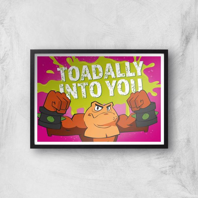 Lámina de arte Toadally Into You de Battletoads - A3 - Black Frame on Productcaster.