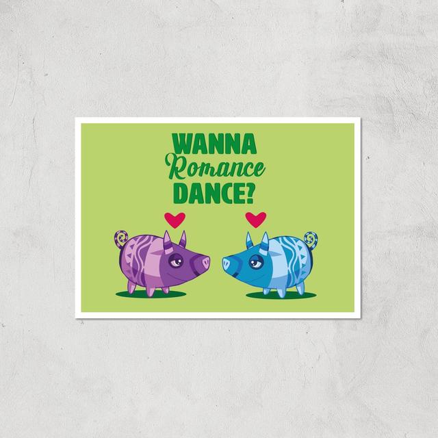 Viva Pinata Wanna Romance Dance Pig Art Print Giclee Art Print - A3 - Print Only on Productcaster.