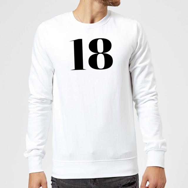 18 Sweatshirt - White - XXL - Weiß on Productcaster.