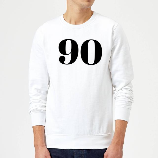 90 Sweatshirt - White - L - Weiß on Productcaster.