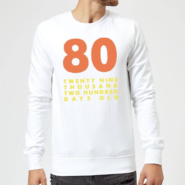 80 Twenty Nine Thousand Two Hundred Days Old Sweatshirt - White - XXL - Weiß on Productcaster.