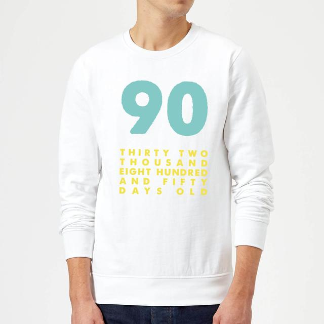 90 Thirty Two Thousand Eight Hundred And Fifty Days Old Sweatshirt - White - L - Weiß on Productcaster.