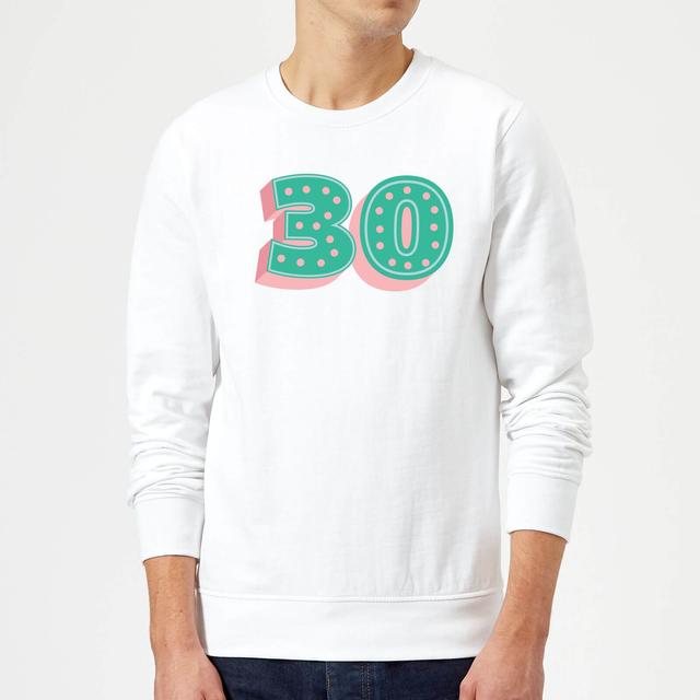 30 Dots Sweatshirt - White - L - Weiß on Productcaster.