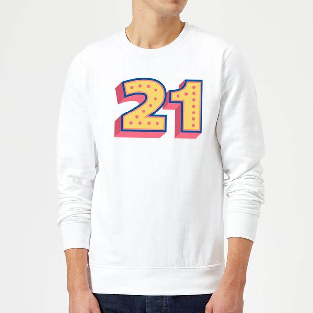 21 Dots Sweatshirt - White - XXL - White on Productcaster.