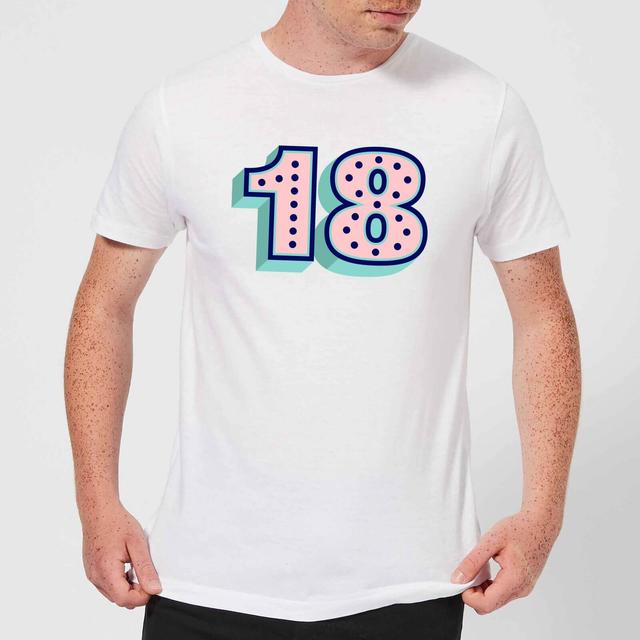 18 Dots Men's T-Shirt - White - S - White on Productcaster.