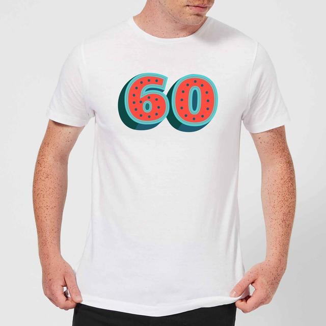 60 Dots Men's T-Shirt - White - XL - Weiß on Productcaster.