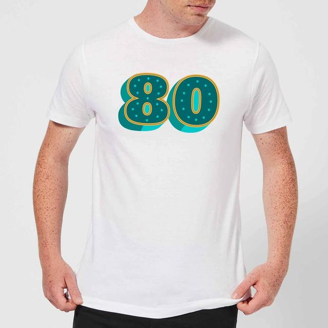 80 Dots Men's T-Shirt - White - S - White on Productcaster.