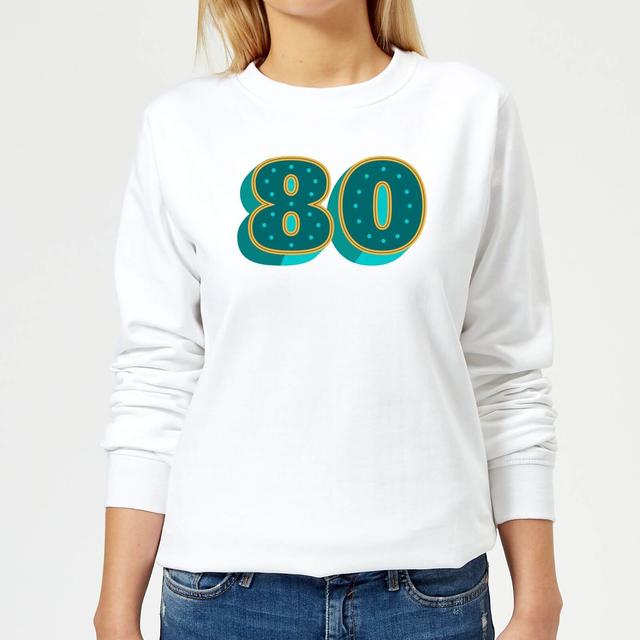 80 Dots Women's Sweatshirt - White - M - Weiß on Productcaster.