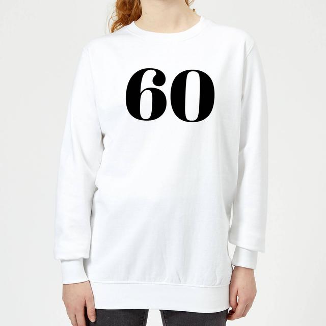 60 Women's Sweatshirt - White - S - Weiß on Productcaster.