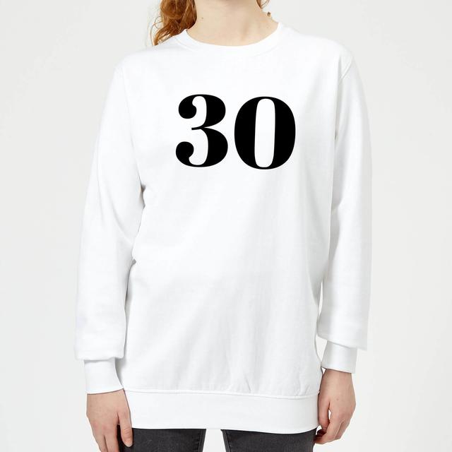 30 Women's Sweatshirt - White - XS - Weiß on Productcaster.