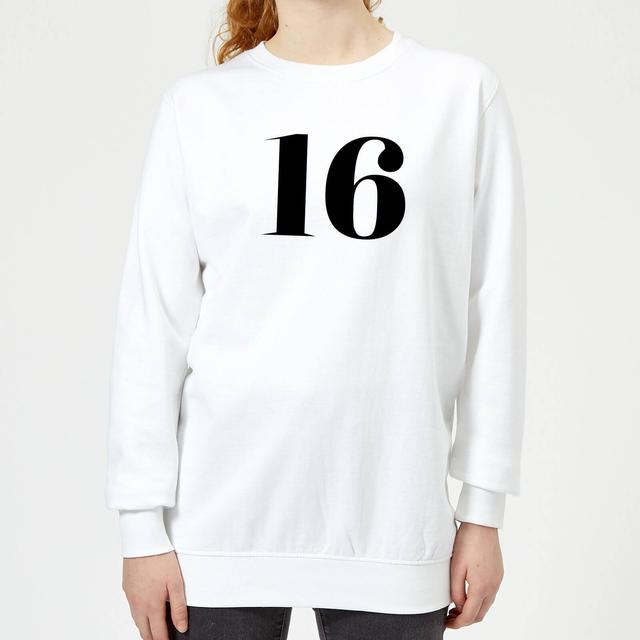 16 Women's Sweatshirt - White - XL - Weiß on Productcaster.