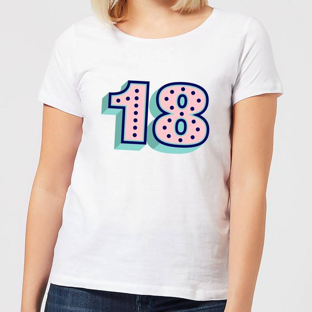 18 Dots Women's T-Shirt - White - S - Weiß on Productcaster.